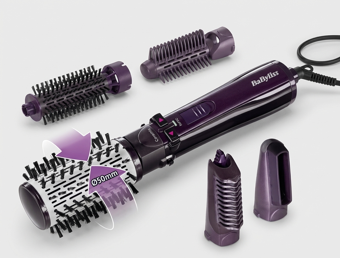 سشوار چرخشی بابلیس سری BeLiss Brushing مدل 1000 وات (کد 2736E) ‌