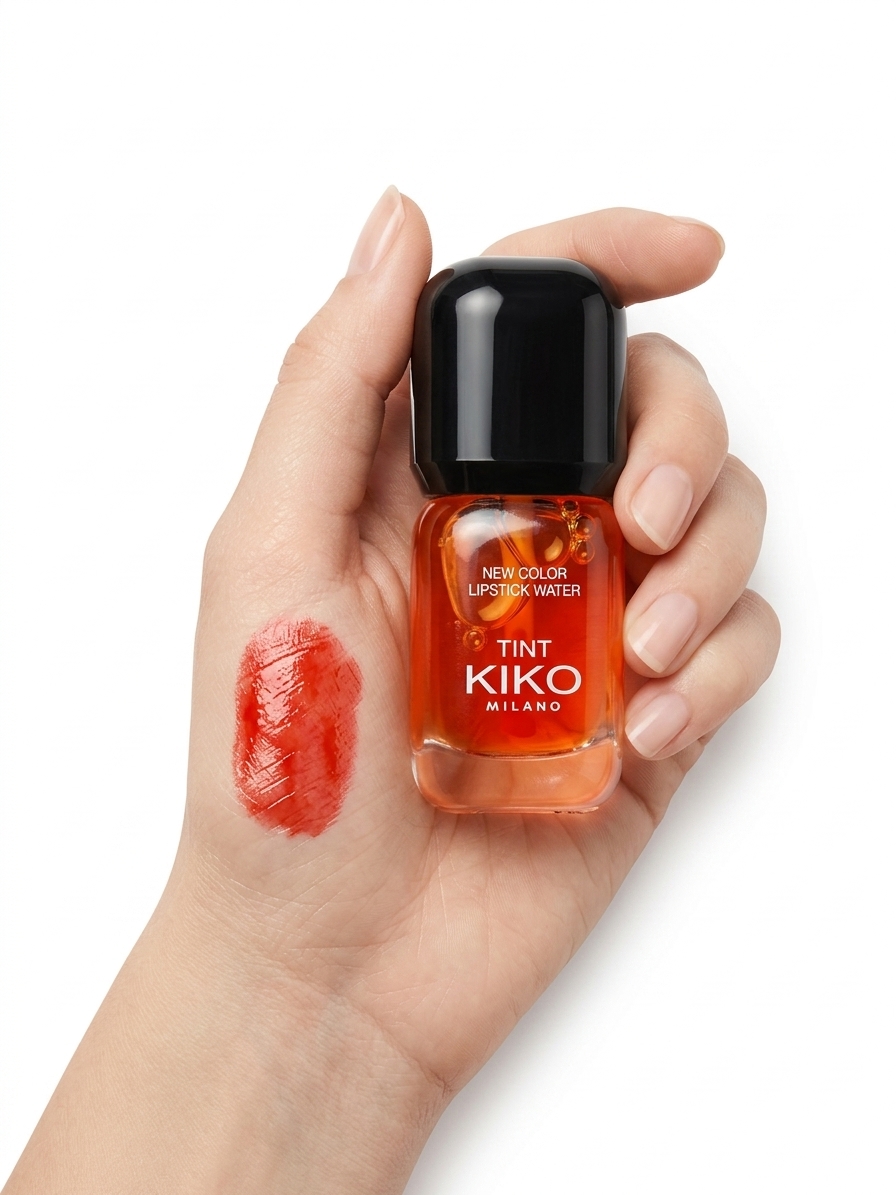 تینت لب مایع کیکو میلانو مدل Lipstick Water رنگ نارنجی قرمز زنانه ‌