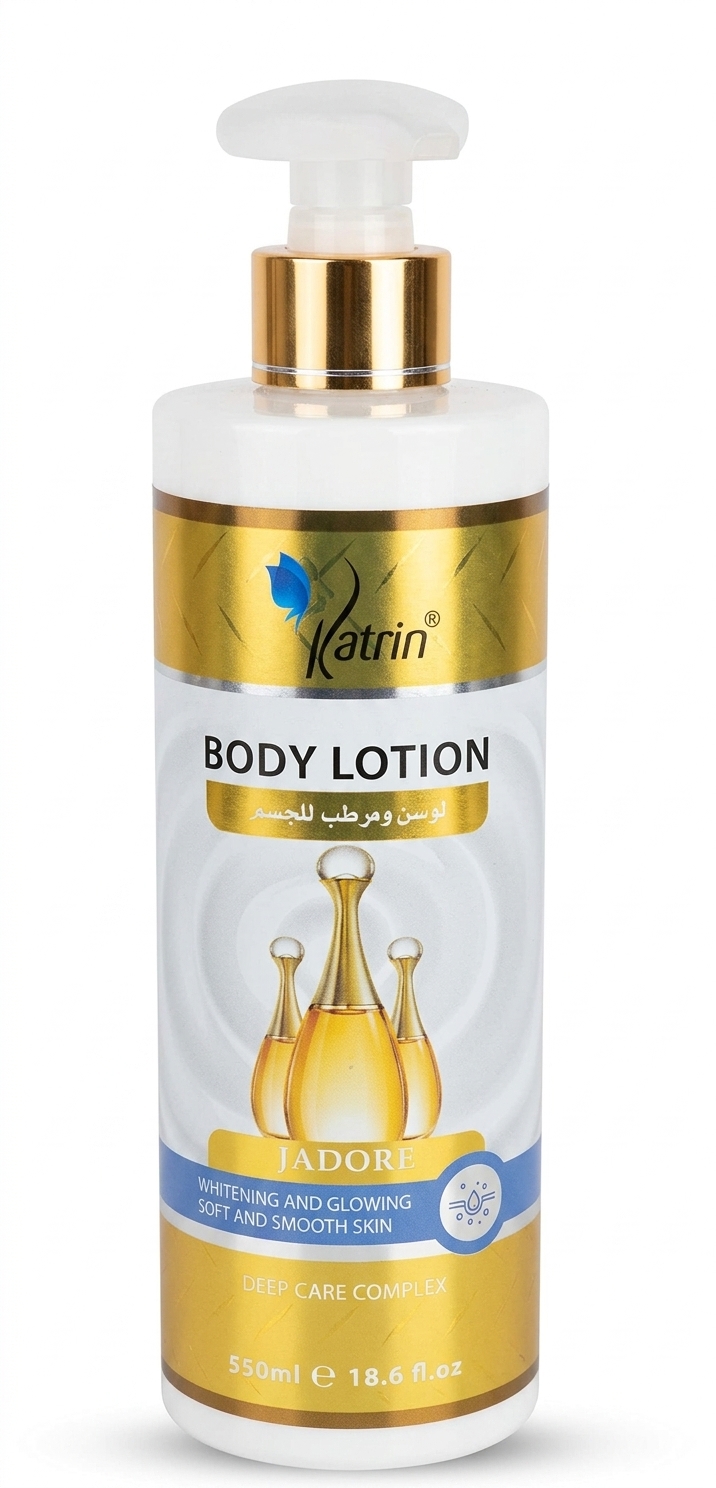 لوسیون بدن کاترین مدل Jadore روشن کننده و نرم کننده حجم ۵۵۰ میلی لیتر