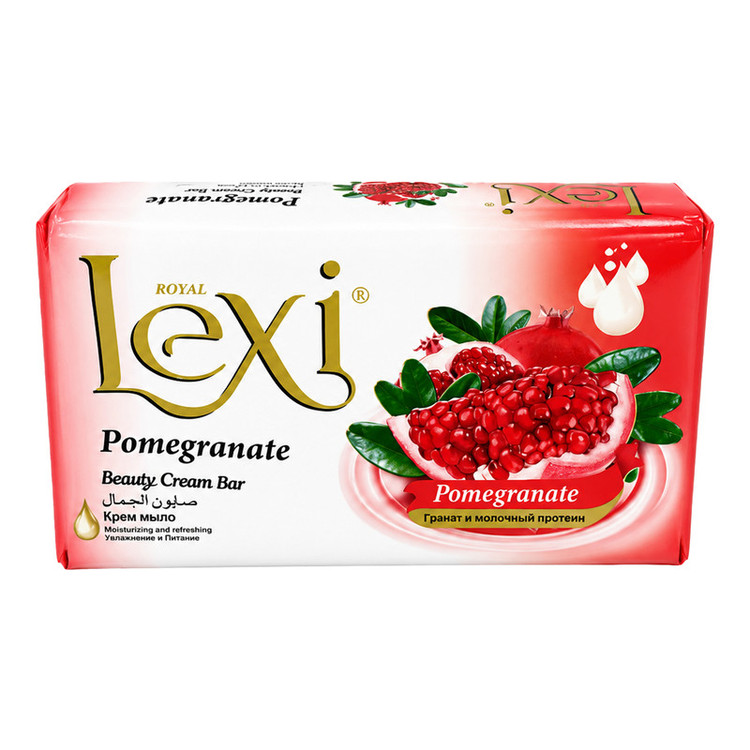 صابون کرمی زیبایی لکسی رویال با عصاره انار بسته ی ۶ تایی (Lexi Royal Pomegranate)