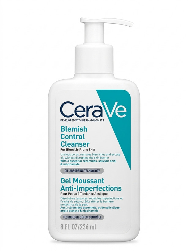 ژل شستشوی ضد جوش و آکنهی سراوی (CeraVe Blemish Control Cleanser) 