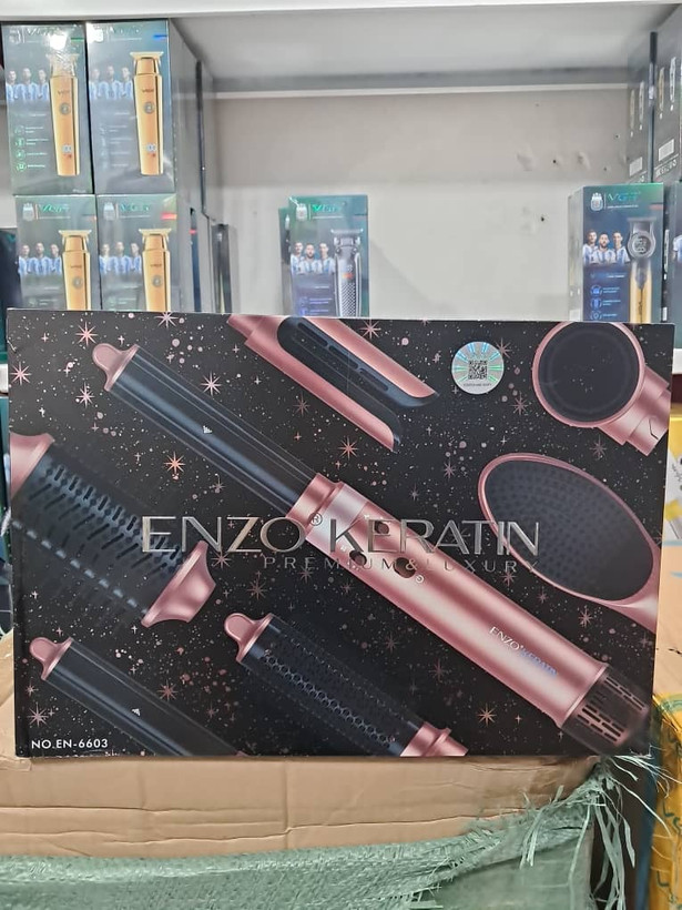 ست حالتدهنده و سشوار چندکاره بیوتی کر Beauty Care مدل ۶ در ۱ رنگ رزگلد