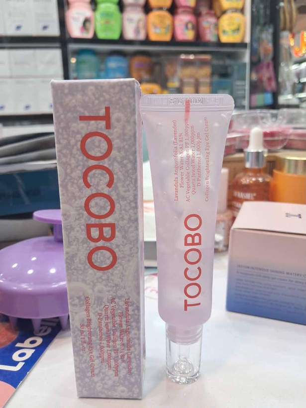 ژل-کرم روشنکننده دور چشم توکوبو (TOCOBO) حاوی کلاژن و عصاره اسطوخودوس