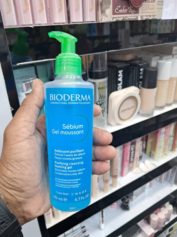 ژل شستشوی صورت بایودرما (Bioderma) مدل سبیوم (Sébium Gel Moussant) - مخصوص پوستهای مختلط تا چرب