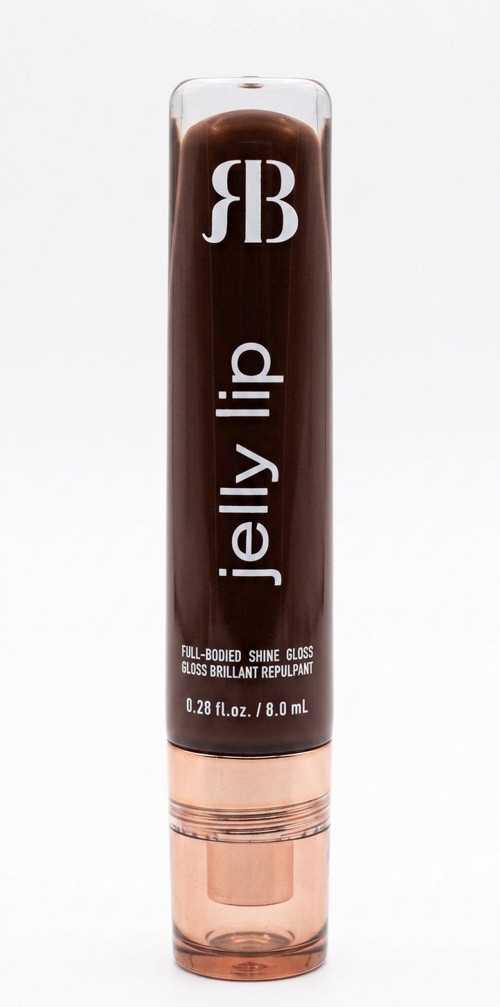 رژ لب مایع رز بری مدل Jelly Lip شماره 16 رنگ قهوه‌ای شکلاتی