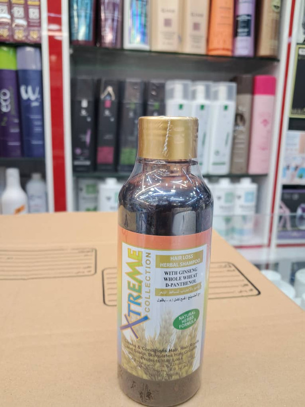 شامپو گیاهی ضد ریزش مو اکستریم (Xtreme Collection) حاوی جینسینگ، گندم و ویتامین B5