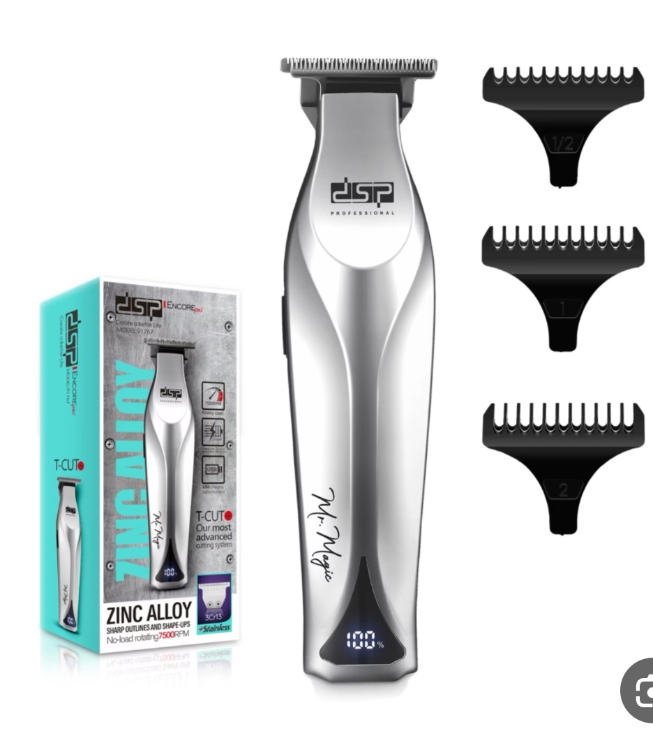 ماشین اصلاح خط‌زن و صفر‌زن حرفه‌ای دی اس پی (DSP) مدل 91767 سری Encore Pro - بدنه فلزی(اورجینال)