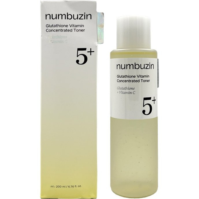 تونر غلیظ روشنکننده نامبوزین شماره ۵ - حاوی گلوتاتیون و ویتامین C numbuzin No.5+ Glutathione Vitamin Concentrated Toner