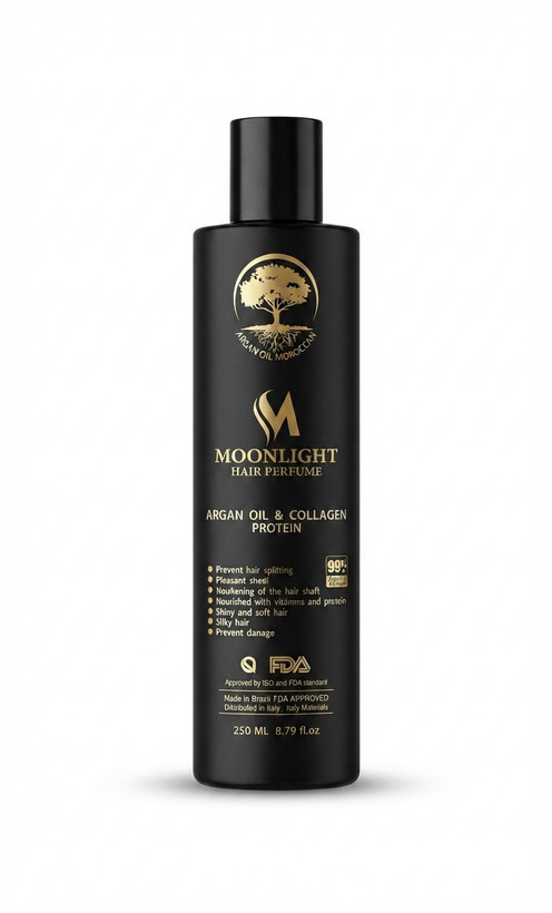 سرم موی آرگان و کلاژن مونلایت (Moonlight) مدل Argan Oil & Collagen Protein حجم ۱۰۰ میلیلیتر