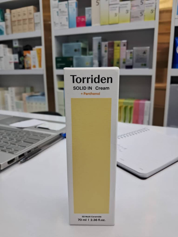 کرم مرطوبکننده و تقویتکننده سد دفاعی سالید این توریدن (Torriden) مدل Solid In Cream حاوی سرامید و پانتنول حجم ۷۰ میلیلیتر