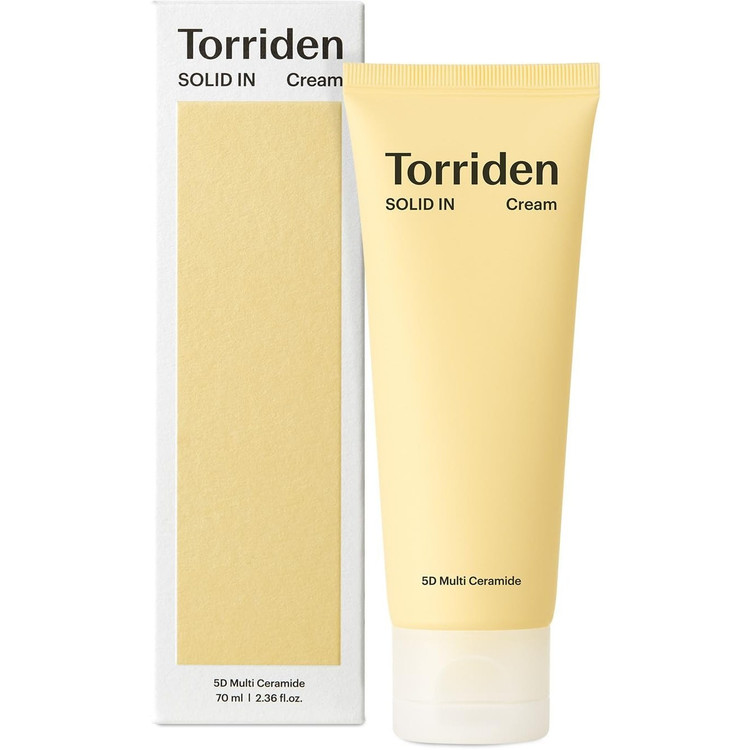 کرم مرطوبکننده و تقویتکننده سد دفاعی سالید این توریدن (Torriden) مدل Solid In Cream حاوی سرامید و پانتنول حجم ۷۰ میلیلیتر