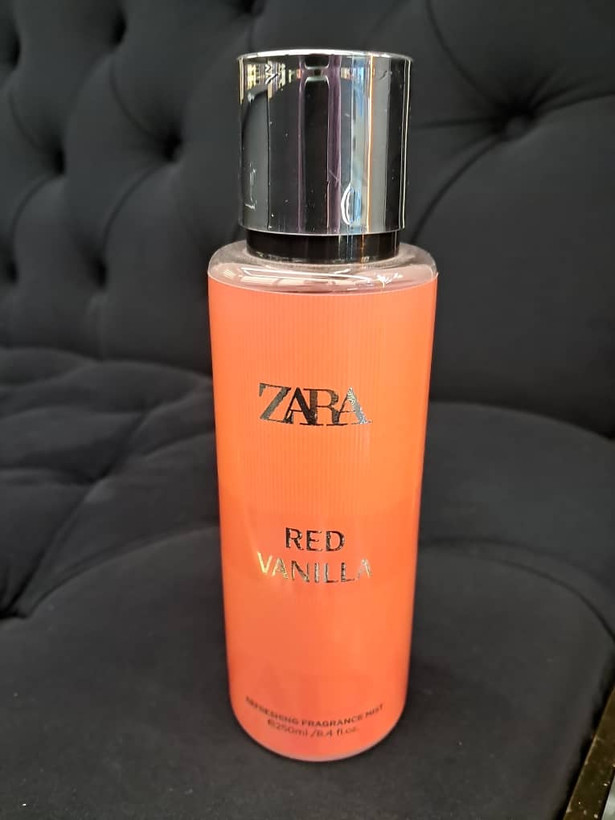 بادی اسپلش زنانه زارا مدل Red Vanilla حجم ۲۵۰ میلیلیتر صورتی ملایم