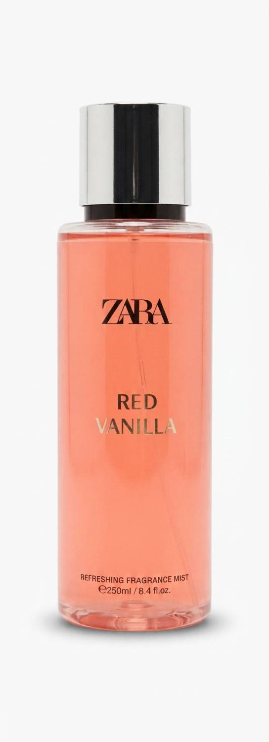 بادی اسپلش زنانه زارا مدل Red Vanilla حجم ۲۵۰ میلی‌لیتر صورتی ملایم