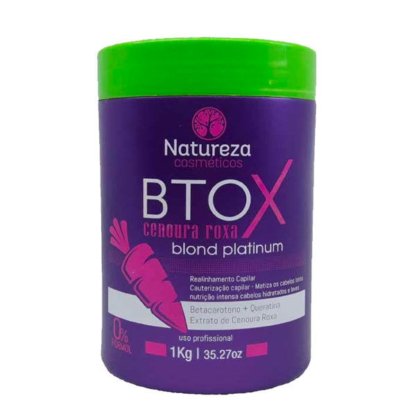 بوتاکس مو ناتورزا مدل Cenoura Roxa Blond Platinum حجم 1000 گرم بنفش