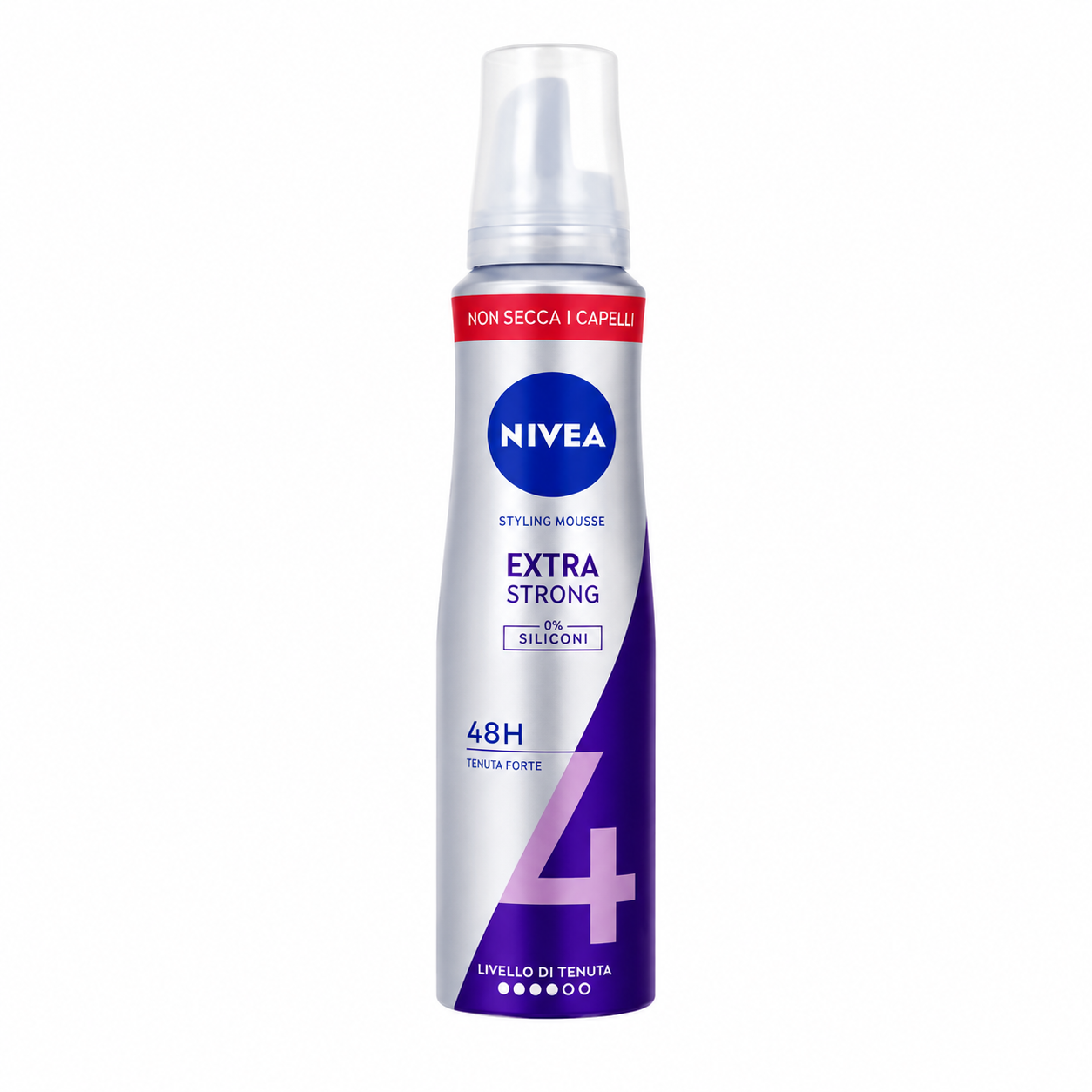 موس مو نیوآ مدل Extra Strong با حفظ حالت 48 ساعته (قدرت 4) حجم 150 میلی‌لیتر