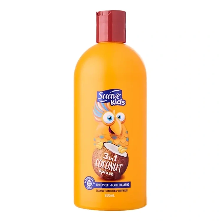 شامپو سه در یک کودک سوآو مدل Coconut Splash رایحه نارگیل حجم ۳۵۰ میلی‌لیتر