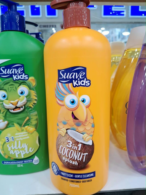 شامپو سه در یک کودک سوآو مدل Coconut Splash رایحه نارگیل حجم ۳۵۰ میلیلیتر