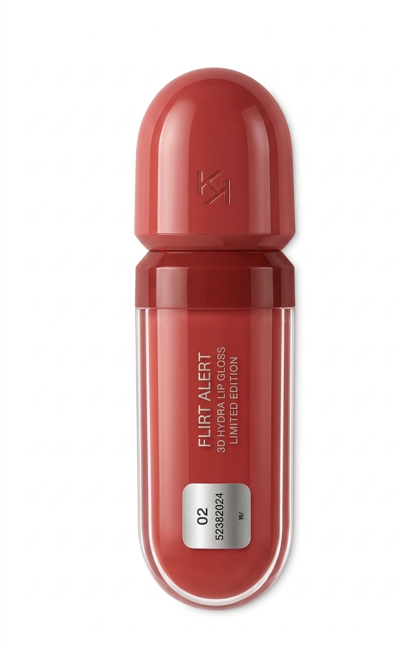 گلاس لب کیکو میلانو مدل Flirt Alert 3D Hydra Lip Gloss شید 02 نسخه محدود حجم 6.5 میلی‌لیتر مناسب براقیت و آبرسانی لب ‌