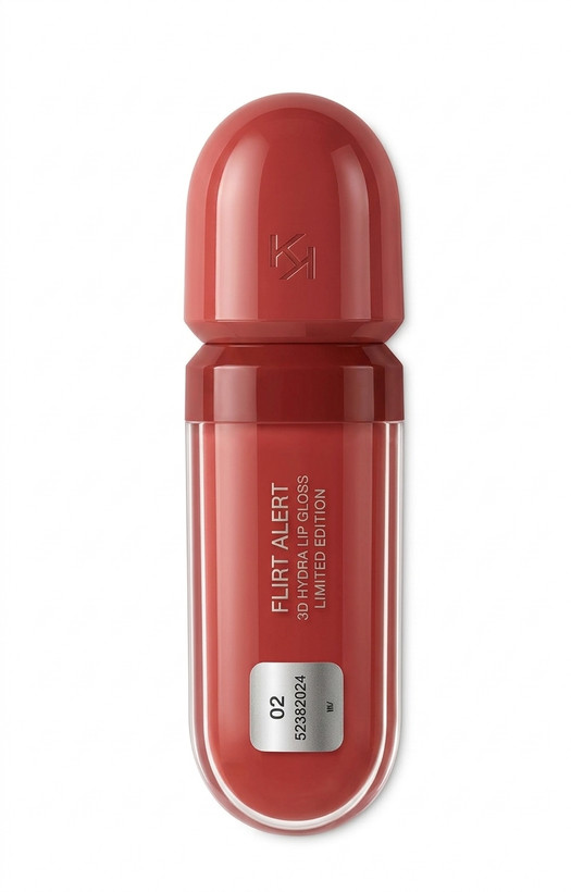 گلاس لب کیکو میلانو مدل Flirt Alert 3D Hydra Lip Gloss شید 02 نسخه محدود حجم 6.5 میلیلیتر مناسب براقیت و آبرسانی لب 