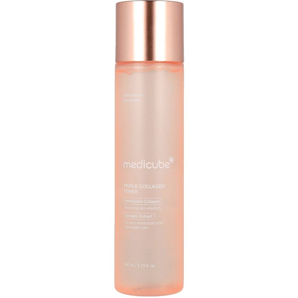 : تونر کلاژن سه‌گانه مدی‌کیوب مدل Triple Collagen Toner حجم 140 میلی‌لیتر مناسب آبرسانی و افزایش کشسانی پوست ‌