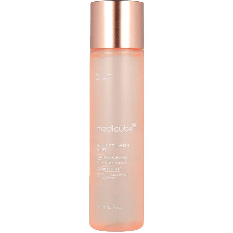 : تونر کلاژن سهگانه مدیکیوب مدل Triple Collagen Toner حجم 140 میلیلیتر مناسب آبرسانی و افزایش کشسانی پوست 