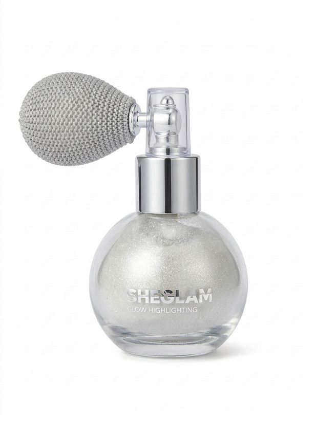 پودر هایلایتر پمپی شیگلم مدل Go Go Glow رنگ شاین نقرهای (Silver