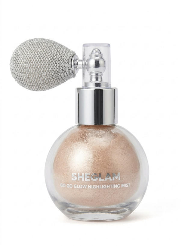 پودر هایلایتر پمپی شیگلم مدل Go Go Glow رنگ شاین نقرهای (Silver