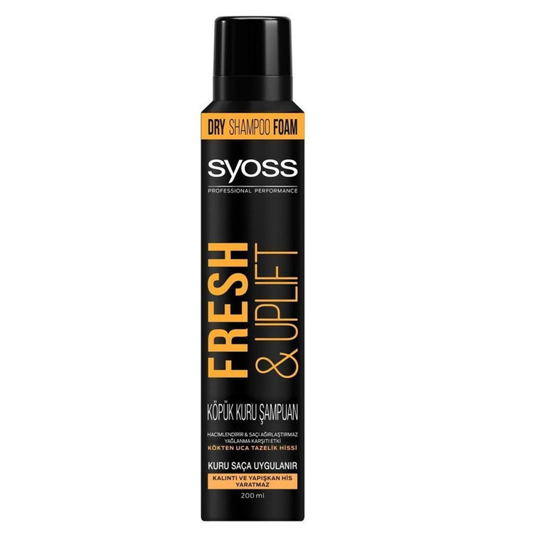 فوم شامپو خشک سایوس (Syoss) مدل Fresh & Uplift – حجمدهنده و طراوتبخش فوری