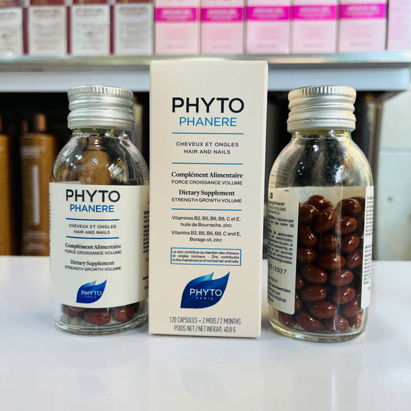 قرص فیتو فانر تقویت کننده مو ، مژه و ناخن 120 عددی (طرح جدید) | PHYTO PHANERE(اورجینال )