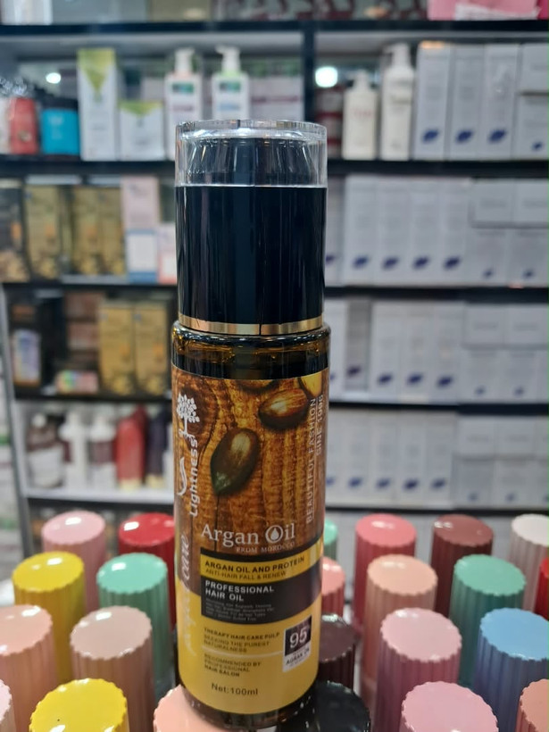 روغن آرگان مو لایتنس Lightness Argan Oil ضد ریزش و احیاکننده مو حجم 100ml اورجینال