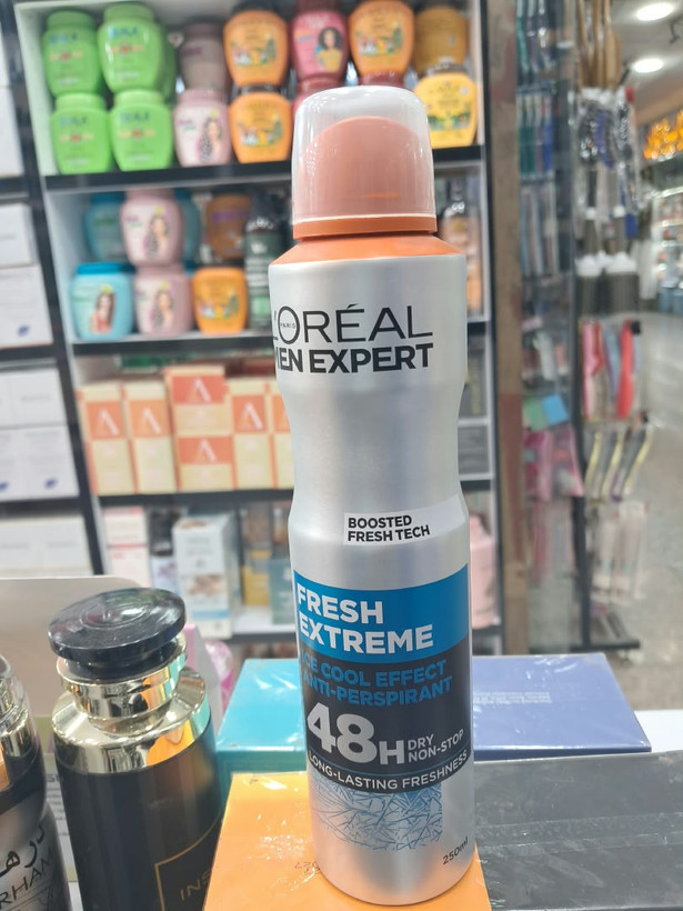 اسپری ضد تعریق مردانه لرآل من اکسپرت مدل Fresh Extreme با اثر خنککنندگی ۴۸ ساعته