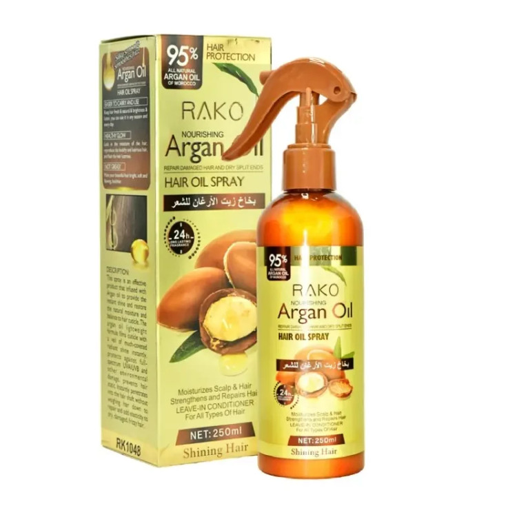 اسپری دو فاز مدل روغن آرگان برند راکو RAKO