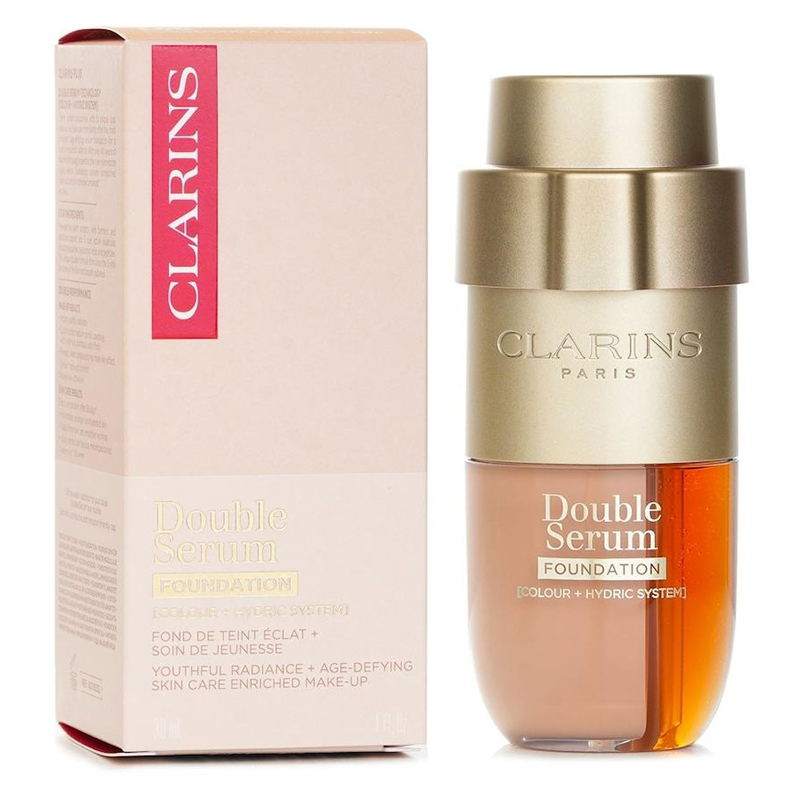 کرم پودر کلارنس مدل Double Serum Foundation