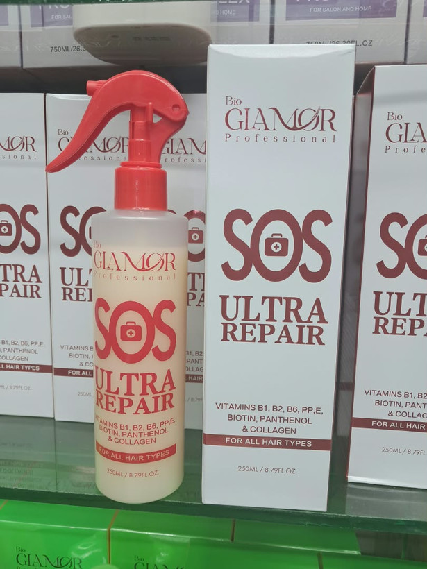 اسپری اورژانسی و بسترساز مو SOS برند گلامور کد 3032